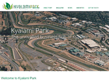 Tablet Screenshot of kyalamipark.co.za